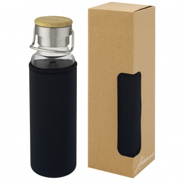 Logo trade business gifts image of: Thor 660 ml glass bottle with neoprene sleeve