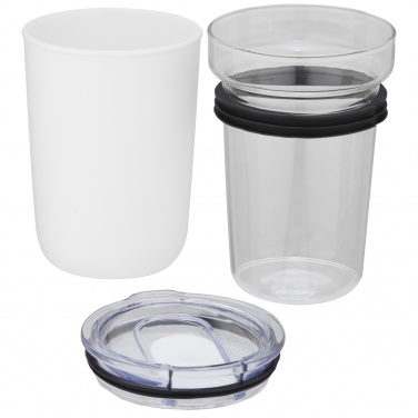 Logotrade advertising products photo of: Bello 420 ml glass tumbler with recycled plastic outer wall