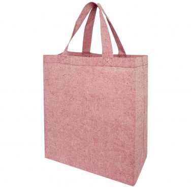 Logotrade promotional gift picture of: Pheebs 150 g/m² recycled gusset tote bag 13L
