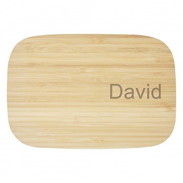 Logotrade corporate gift image of: Tite stainless steel lunch box with bamboo lid