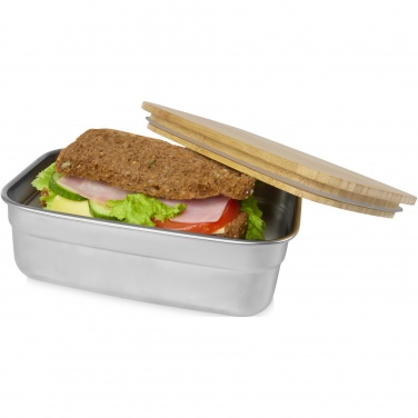 Logotrade business gifts photo of: Tite stainless steel lunch box with bamboo lid