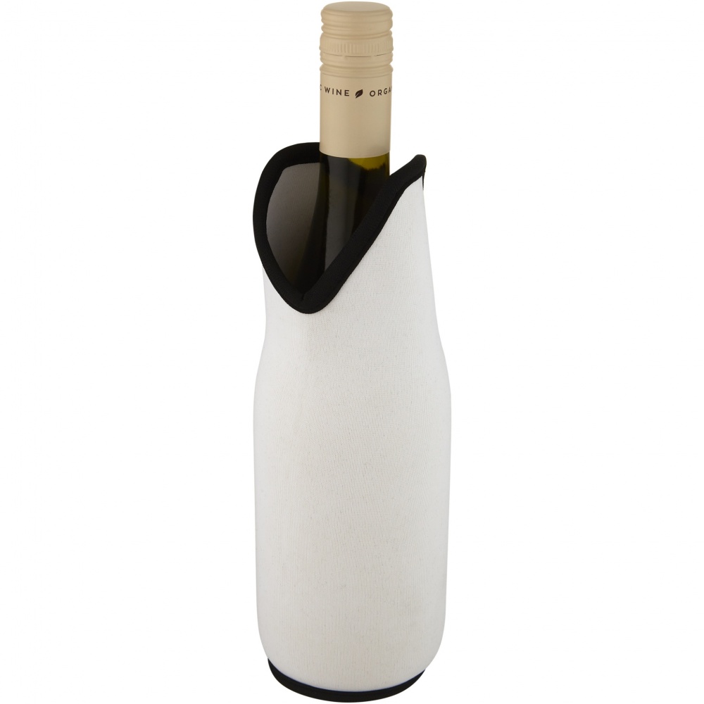 Logo trade promotional merchandise photo of: Noun recycled neoprene wine sleeve holder