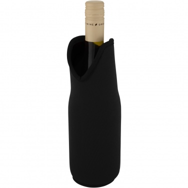 Logo trade promotional gift photo of: Noun recycled neoprene wine sleeve holder