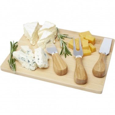 Logotrade promotional merchandise photo of: Ement bamboo cheese board and tools