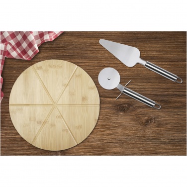 Logo trade corporate gifts picture of: Mangiary bamboo pizza peel and tools