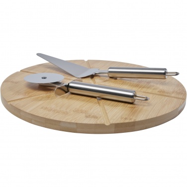 Logo trade corporate gifts picture of: Mangiary bamboo pizza peel and tools