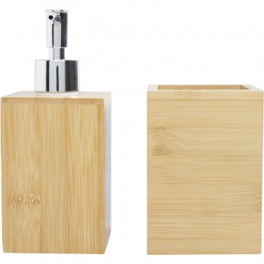 Logotrade advertising product picture of: Hedon 3-piece bamboo bathroom set