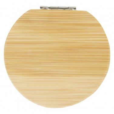 Logo trade corporate gifts image of: Afrodit bamboo pocket mirror