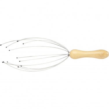 Logo trade business gift photo of: Hator bamboo head massager