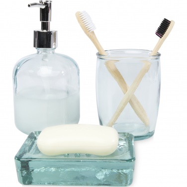 Logo trade corporate gift photo of: Jabony 3-piece recycled glass bathroom set