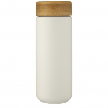Logo trade promotional giveaways picture of: Lumi 300 ml ceramic tumbler with bamboo lid
