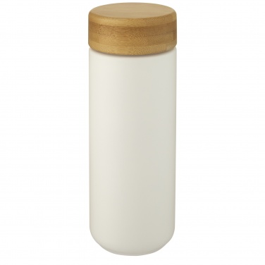 Logo trade business gift photo of: Lumi 300 ml ceramic tumbler with bamboo lid