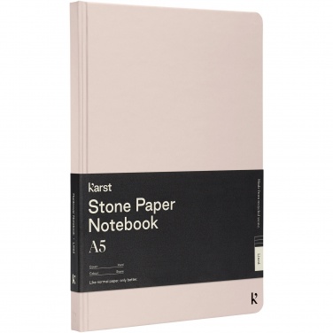 Logotrade promotional gift picture of: Karst® A5 stone paper hardcover notebook - lined
