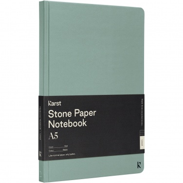 Logotrade advertising product image of: Karst® A5 stone paper hardcover notebook - lined