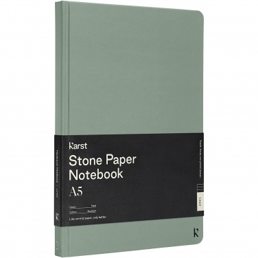 Logotrade advertising product image of: Karst® A5 stone paper hardcover notebook - lined