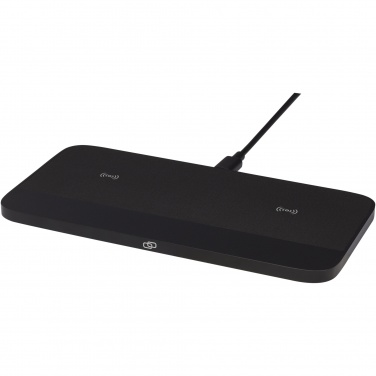 Logo trade advertising products picture of: Hybrid 15W premium dual wireless charging pad