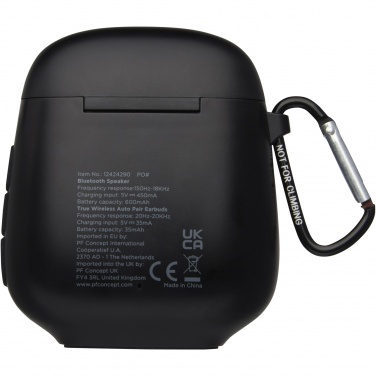 Logo trade corporate gifts picture of: Remix auto pair True Wireless earbuds and speaker