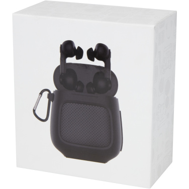 Logo trade business gift photo of: Remix auto pair True Wireless earbuds and speaker