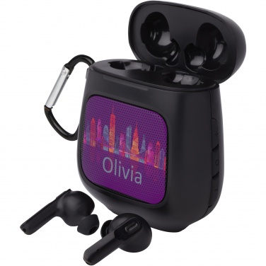 Logotrade promotional merchandise image of: Remix auto pair True Wireless earbuds and speaker