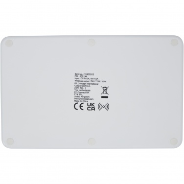 Logo trade promotional gifts image of: Medake 10W bamboo wireless charger