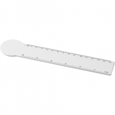 Logo trade promotional item photo of: Tait 15 cm circle-shaped recycled plastic ruler 