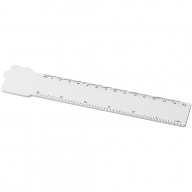 Logo trade promotional items picture of: Tait 15 cm house-shaped recycled plastic ruler