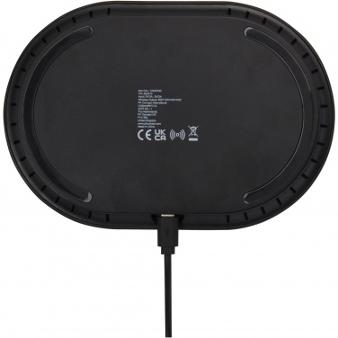 Logo trade advertising products image of: Ray wireless charging pad with RGB mood light