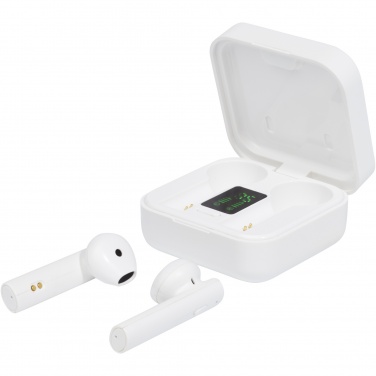 Logo trade promotional merchandise photo of: Tayo solar charging TWS earbuds 