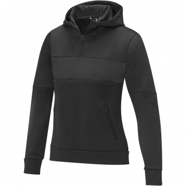 Logotrade advertising products photo of: Sayan women's half zip anorak hooded sweater