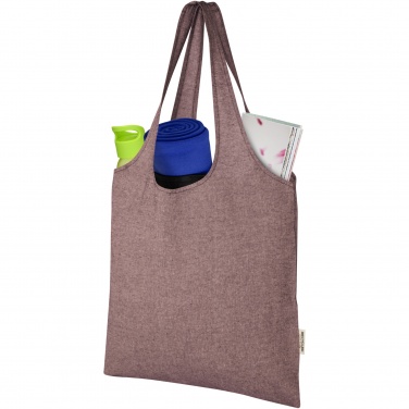 Logo trade promotional giveaways picture of: Pheebs 150 g/m² recycled cotton trendy tote bag 7L