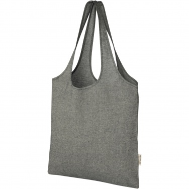 Logo trade promotional merchandise photo of: Pheebs 150 g/m² recycled cotton trendy tote bag 7L