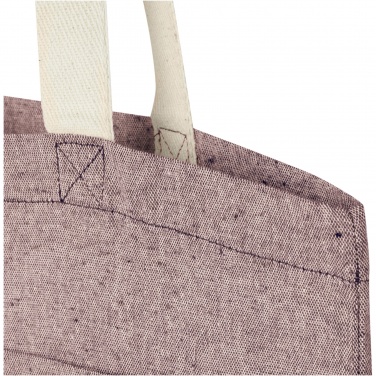 Logo trade business gift photo of: Pheebs 150 g/m² recycled cotton tote bag with front pocket 9L