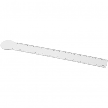 Logo trade promotional gifts image of: Tait 30cm circle-shaped recycled plastic ruler