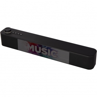 Logo trade advertising products picture of: Hybrid 2 x 5W premium Bluetooth® sound bar