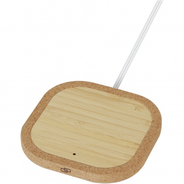 Logo trade promotional merchandise picture of: Cerris 15W cork wireless charging pad