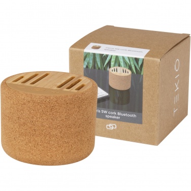 Logo trade promotional items image of: Cerris 5W cork Bluetooth® speaker