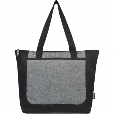 Logotrade corporate gift image of: Reclaim GRS recycled two-tone zippered tote bag 15L