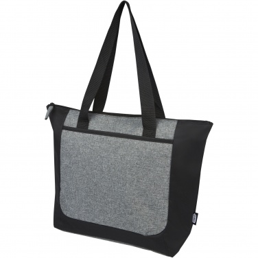 Logotrade promotional product image of: Reclaim GRS recycled two-tone zippered tote bag 15L