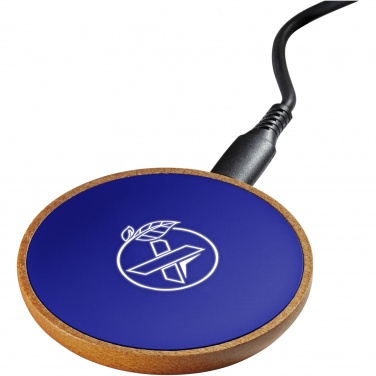 Logotrade business gift image of: SCX.design W13 10W wooden wireless charging station