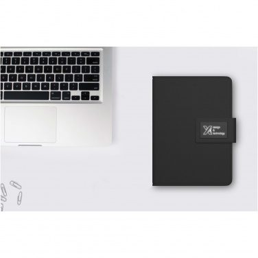 Logotrade promotional merchandise image of: SCX.design O16 A5 light-up notebook power bank