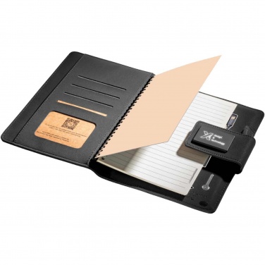 Logo trade promotional giveaways image of: SCX.design O16 A5 light-up notebook power bank