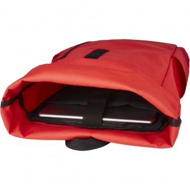 Logotrade promotional merchandise photo of: Byron 15.6" GRS RPET roll-top backpack 18L