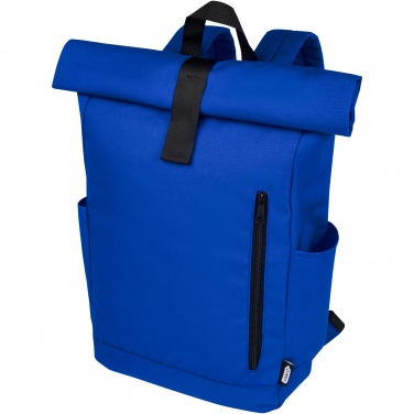 Logotrade promotional products photo of: Byron 15.6" GRS RPET roll-top backpack 18L