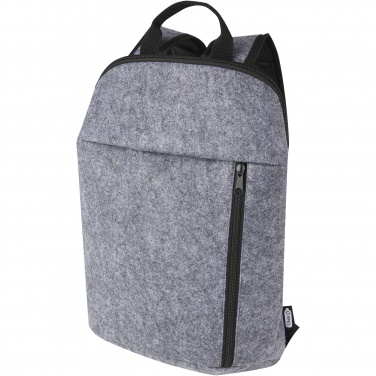 Logo trade business gifts image of: Felta GRS recycled felt cooler backpack 7L