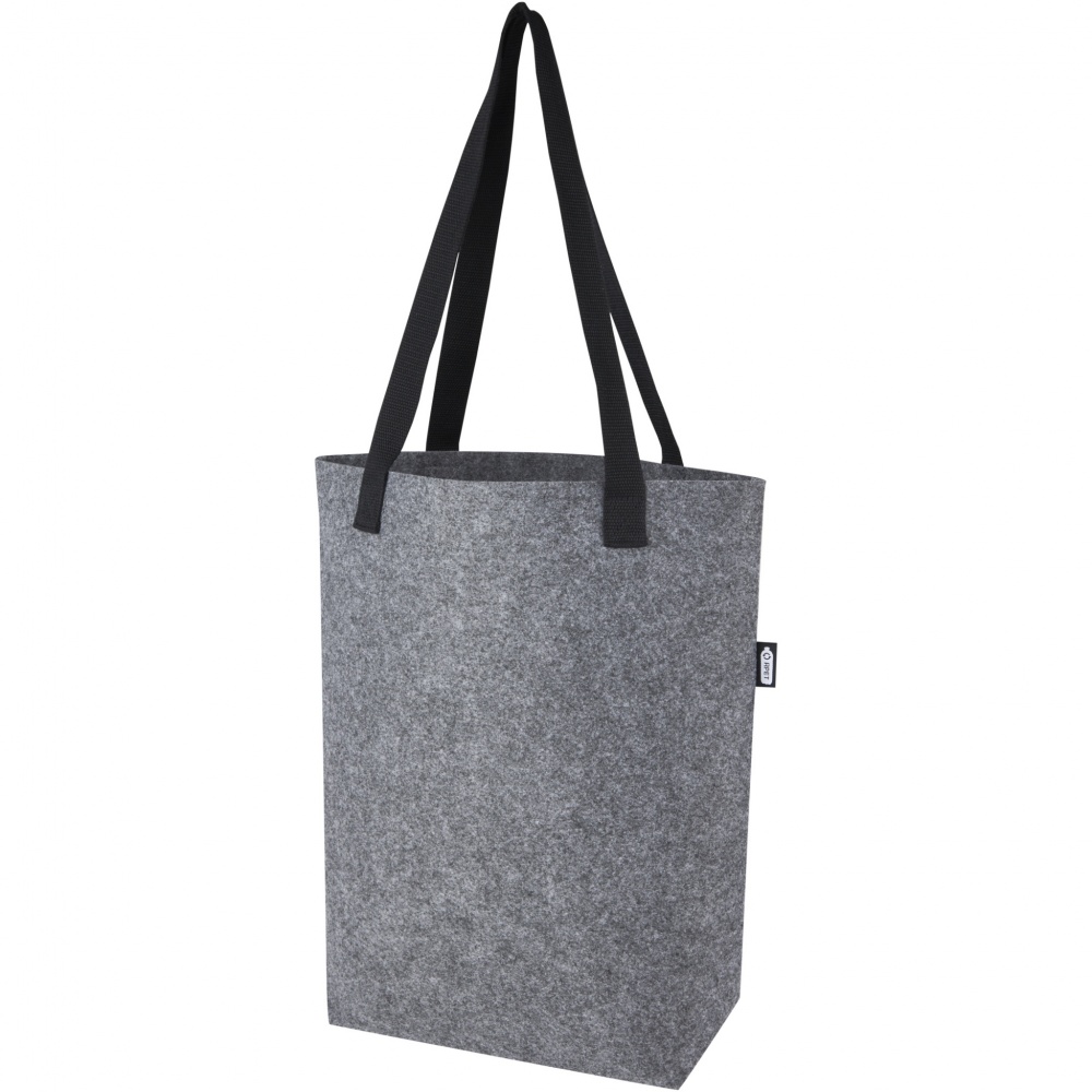 Logotrade corporate gift image of: Felta GRS recycled felt tote bag with wide bottom 12L
