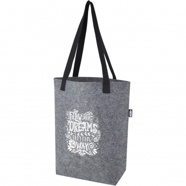 Logotrade corporate gift picture of: Felta GRS recycled felt tote bag with wide bottom 12L