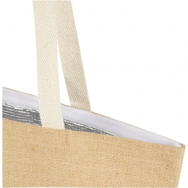 Logotrade corporate gift image of: Juta 300 g/m² jute cooler tote bag 12L