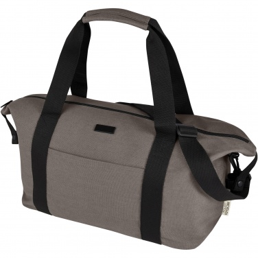 Logo trade promotional merchandise picture of: Joey GRS recycled canvas sports duffel bag 25L