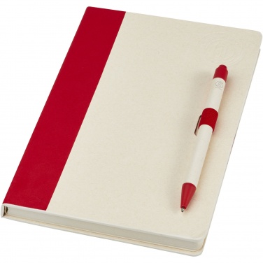 Logotrade promotional giveaways photo of: Dairy Dream A5 size reference recycled milk cartons notebook and ballpoint pen set