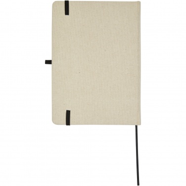 Logo trade promotional giveaways picture of: Tutico organic cotton hardcover notebook